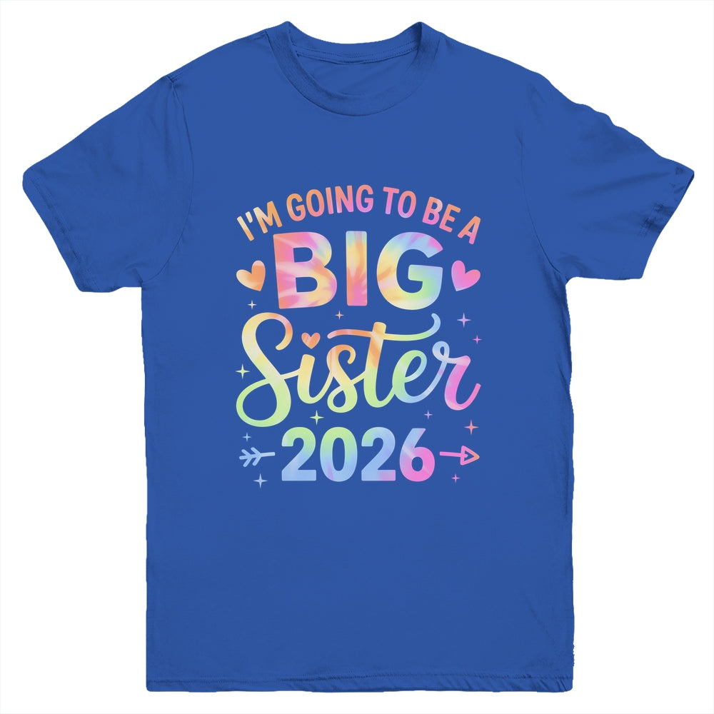 I'm Going To Be A Big Sister 2026 Baby Announcement Youth Shirt | teecentury