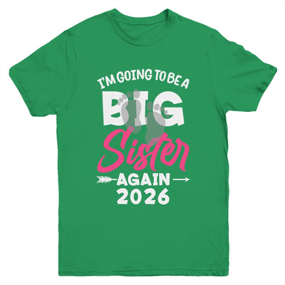 I'm Going To Be A Big Sister Again Big Sis Again 2026 Kids Youth Shirt | teecentury