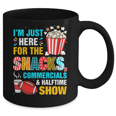 I'm Here For Snacks Commercials And Halftime Funny Football Mug | teecentury