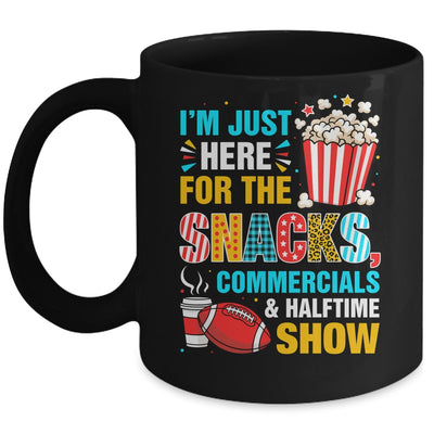 I'm Here For Snacks Commercials And Halftime Funny Football Mug | teecentury
