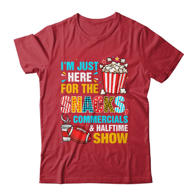 I'm Here For Snacks Commercials And Halftime Funny Football Shirt & Hoodie | teecentury
