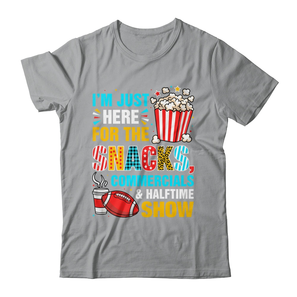 I'm Here For Snacks Commercials And Halftime Funny Football Shirt & Hoodie | teecentury