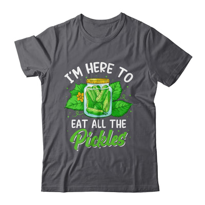 I'm Here To Eat All The Pickles Pickle Cucumber Vegetarian Shirt & Tank Top | teecentury