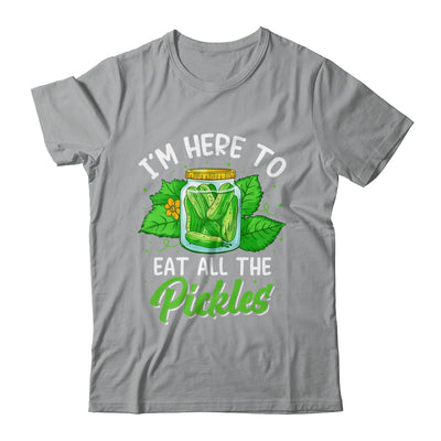 I'm Here To Eat All The Pickles Pickle Cucumber Vegetarian Shirt & Tank Top | teecentury
