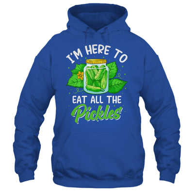 I'm Here To Eat All The Pickles Pickle Cucumber Vegetarian Shirt & Tank Top | teecentury