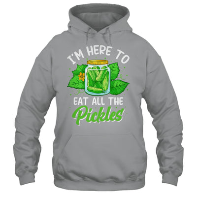 I'm Here To Eat All The Pickles Pickle Cucumber Vegetarian Shirt & Tank Top | teecentury