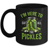 I'm Here To Eat All The Pickles Pickle Jar Pickles Funny Women Mug | teecentury