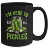 I'm Here To Eat All The Pickles Pickle Jar Pickles Funny Women Mug | teecentury