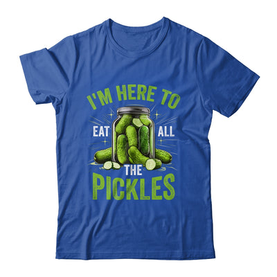 I'm Here To Eat All The Pickles Pickle Jar Pickles Funny Women Shirt & Tank Top | teecentury