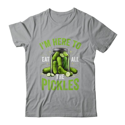 I'm Here To Eat All The Pickles Pickle Jar Pickles Funny Women Shirt & Tank Top | teecentury