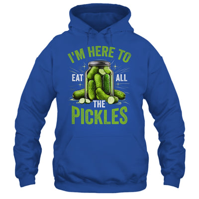 I'm Here To Eat All The Pickles Pickle Jar Pickles Funny Women Shirt & Tank Top | teecentury