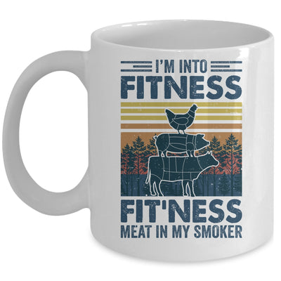 I'm Into Fitness Fit'ness Meat In My Smoker BBQ Funny Mug | teecentury