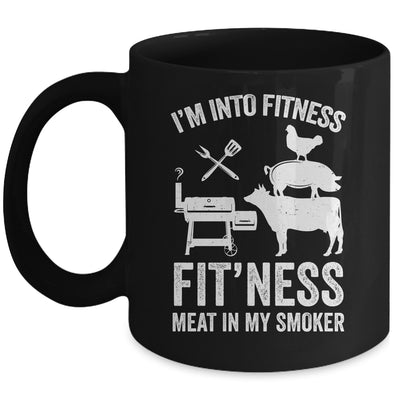 I'm Into Fitness Funny BBQ Meat Smoking Art For Men Women Mug | teecentury