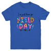 I'm Just Here For Field Day Tie Dye Leopard Last Day School Youth Shirt | teecentury