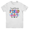 I'm Just Here For Field Day Tie Dye Leopard Last Day School Youth Shirt | teecentury