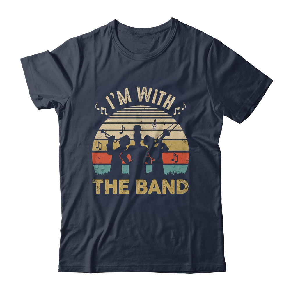 I'm Just Here For The Band Life Funny Retro Marching Band Shirt & Hoodie | teecentury