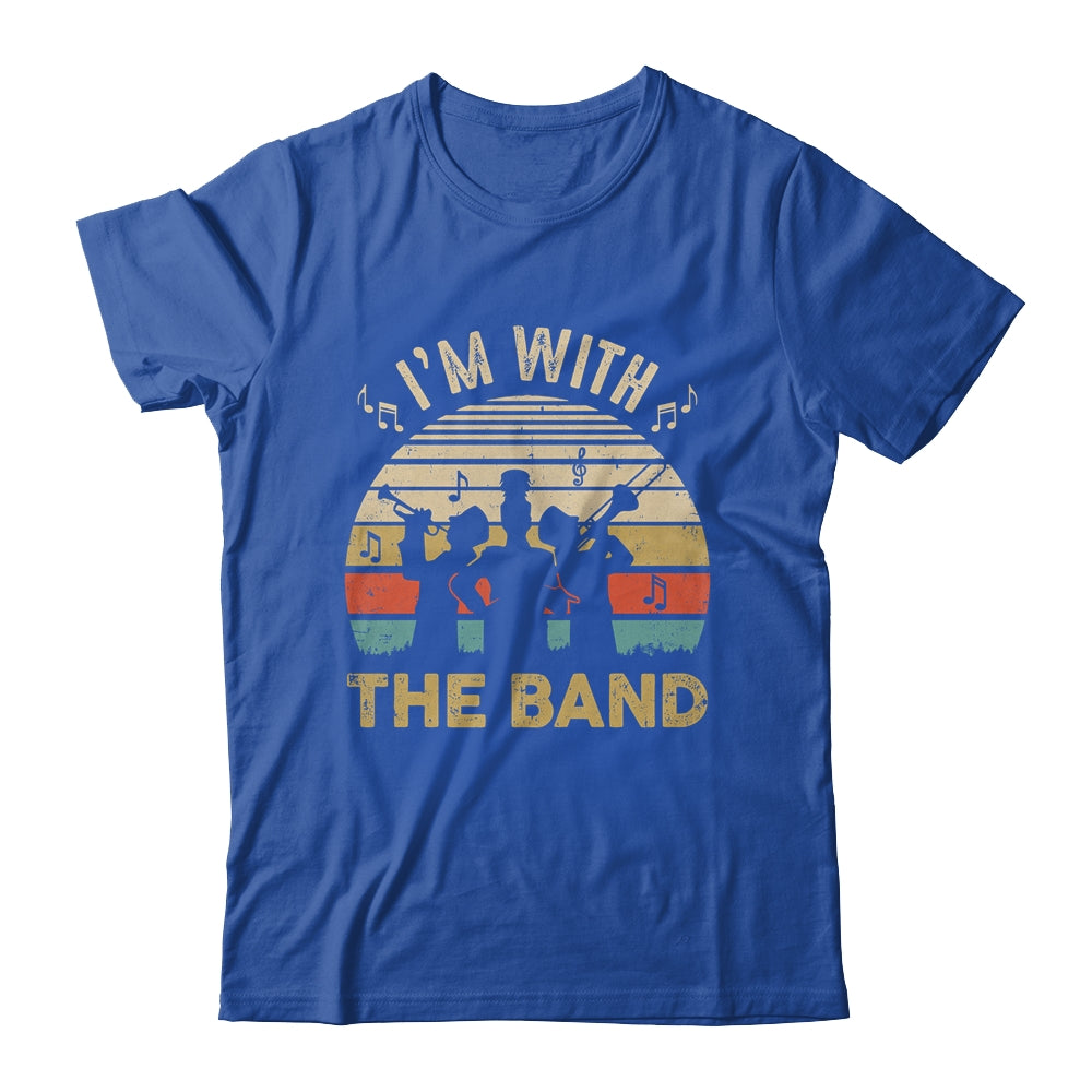 I'm Just Here For The Band Life Funny Retro Marching Band Shirt & Hoodie | teecentury