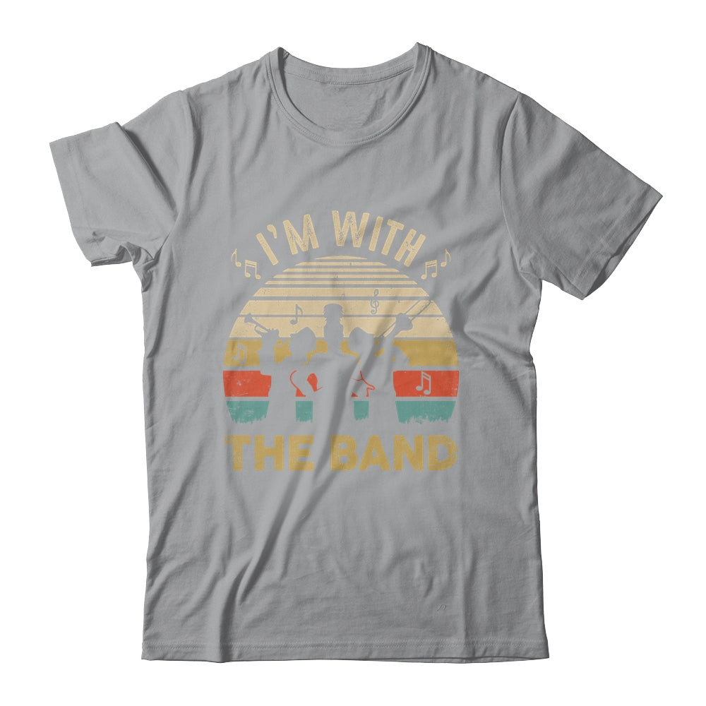 I'm Just Here For The Band Life Funny Retro Marching Band Shirt & Hoodie | teecentury
