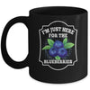 I'm Just Here For The Blueberries Lover Farmer Plant Funny Mug | teecentury