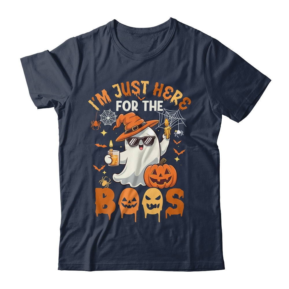 I'm Just Here For The Boos Halloween Ghost Cute Funny Shirt & Hoodie | teecentury