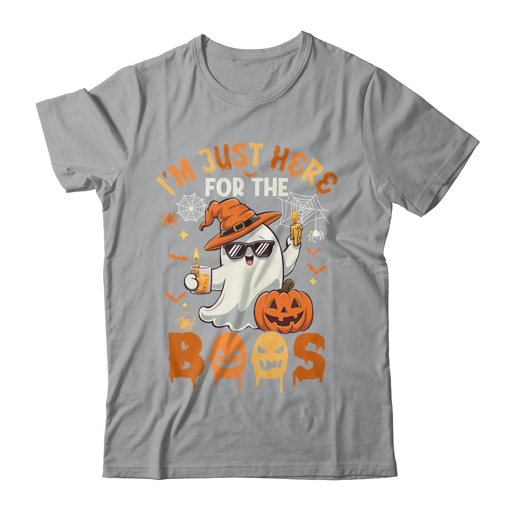I'm Just Here For The Boos Halloween Ghost Cute Funny Shirt & Hoodie | teecentury