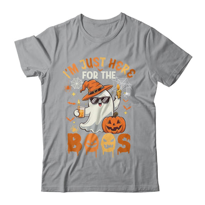 I'm Just Here For The Boos Halloween Ghost Cute Funny Shirt & Hoodie | teecentury