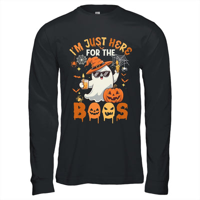 I'm Just Here For The Boos Halloween Ghost Cute Funny Shirt & Hoodie | teecentury