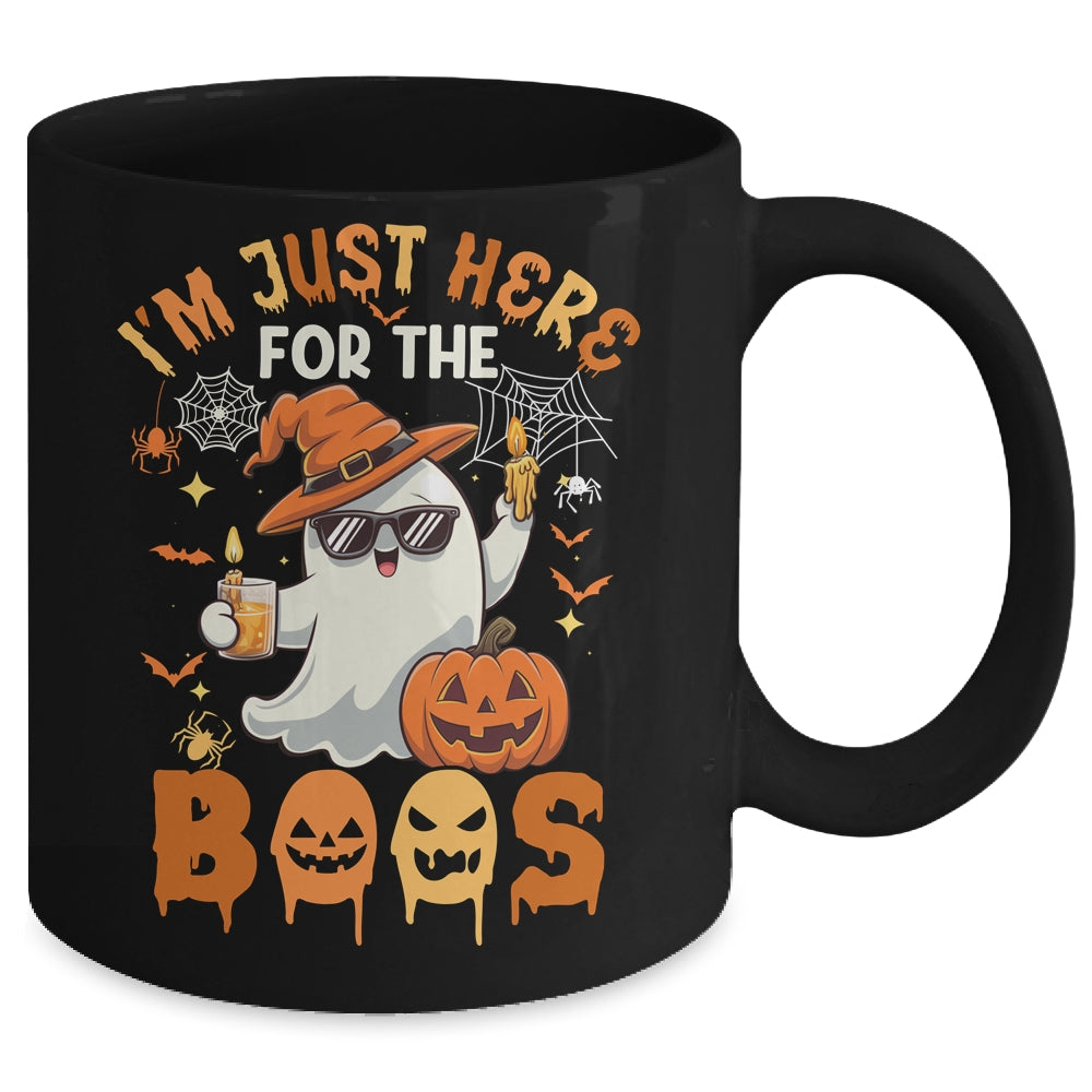 I'm Just Here For The Boos Halloween Ghost Cute Funny Mug | teecentury
