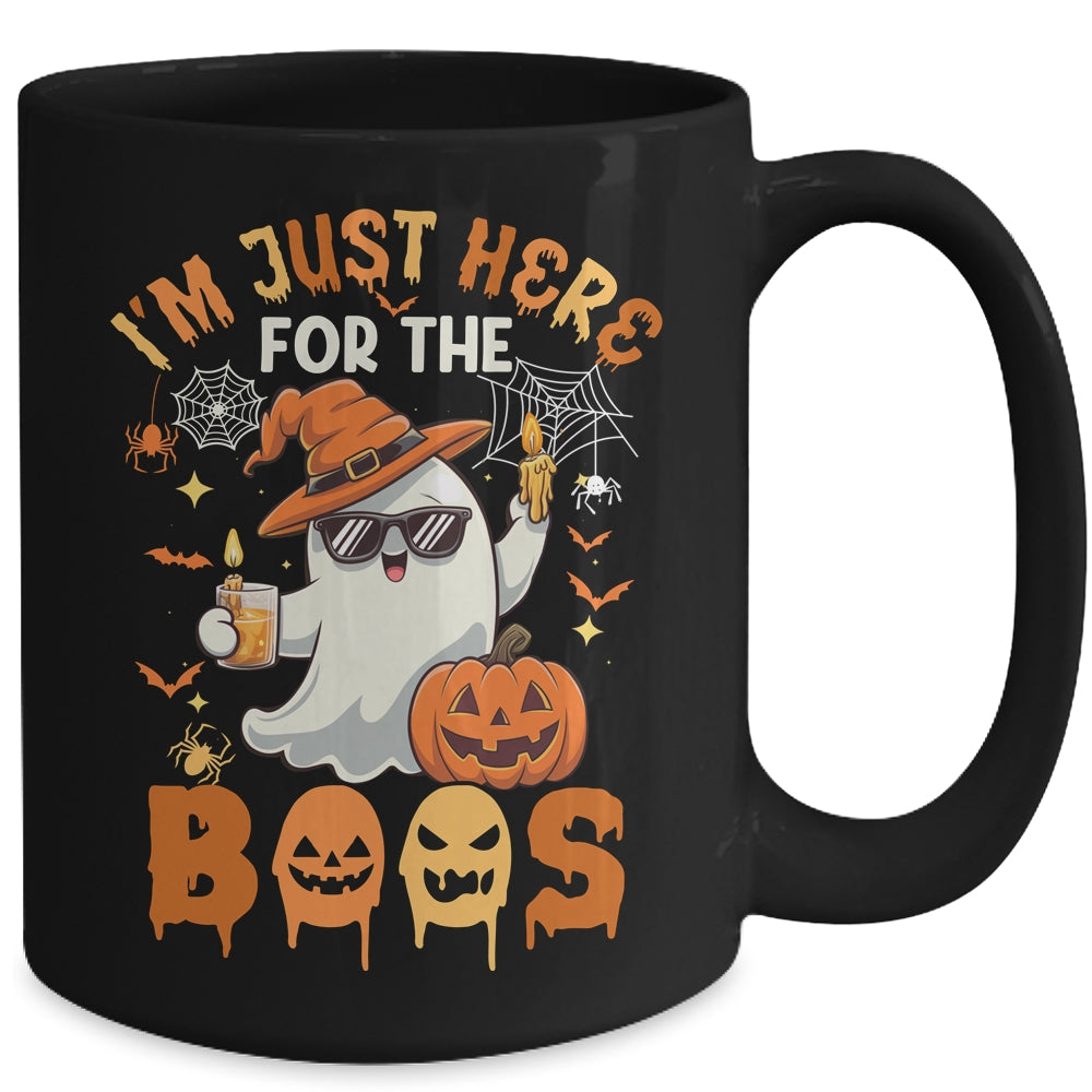 I'm Just Here For The Boos Halloween Ghost Cute Funny Mug | teecentury