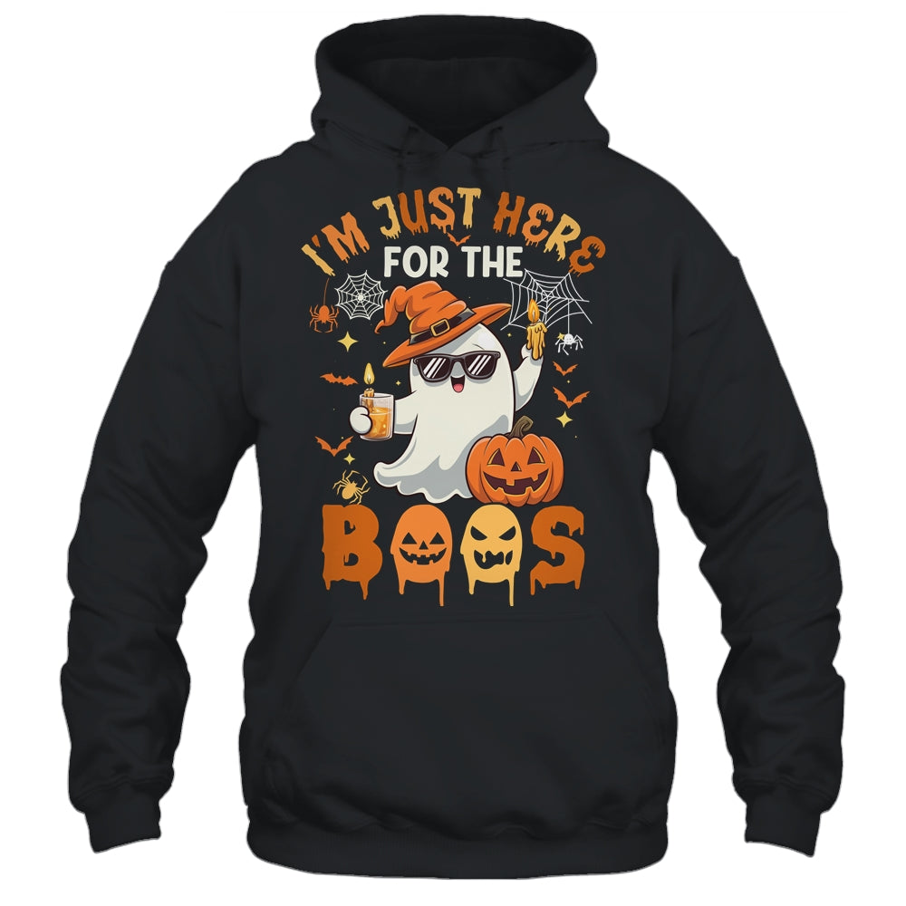 I'm Just Here For The Boos Halloween Ghost Cute Funny Shirt & Hoodie | teecentury