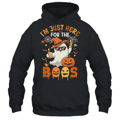 I'm Just Here For The Boos Halloween Ghost Cute Funny Shirt & Hoodie | teecentury