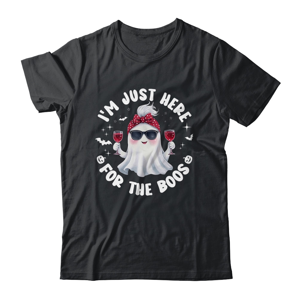 I'm Just Here For The Boos Halloween Women Ghost Cute Shirt & Sweatshirt | teecentury