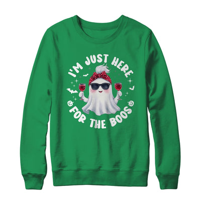 I'm Just Here For The Boos Halloween Women Ghost Cute Shirt & Sweatshirt | teecentury