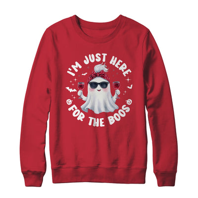 I'm Just Here For The Boos Halloween Women Ghost Cute Shirt & Sweatshirt | teecentury