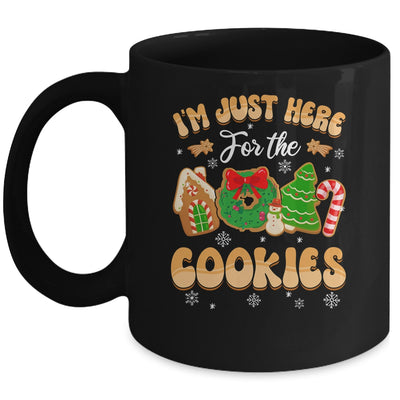 I'm Just Here For The Cookies Funny Xmas Meme Cute Christmas Mug | teecentury