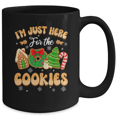 I'm Just Here For The Cookies Funny Xmas Meme Cute Christmas Mug | teecentury