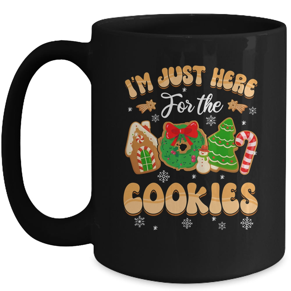 I'm Just Here For The Cookies Funny Xmas Meme Cute Christmas Ceramic Mug  11oz 15oz - Teecentury.com, image size:1000x1000