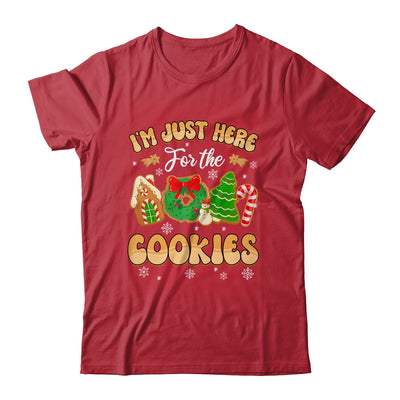 I'm Just Here For The Cookies Funny Xmas Meme Cute Christmas Shirt & Sweatshirt | teecentury