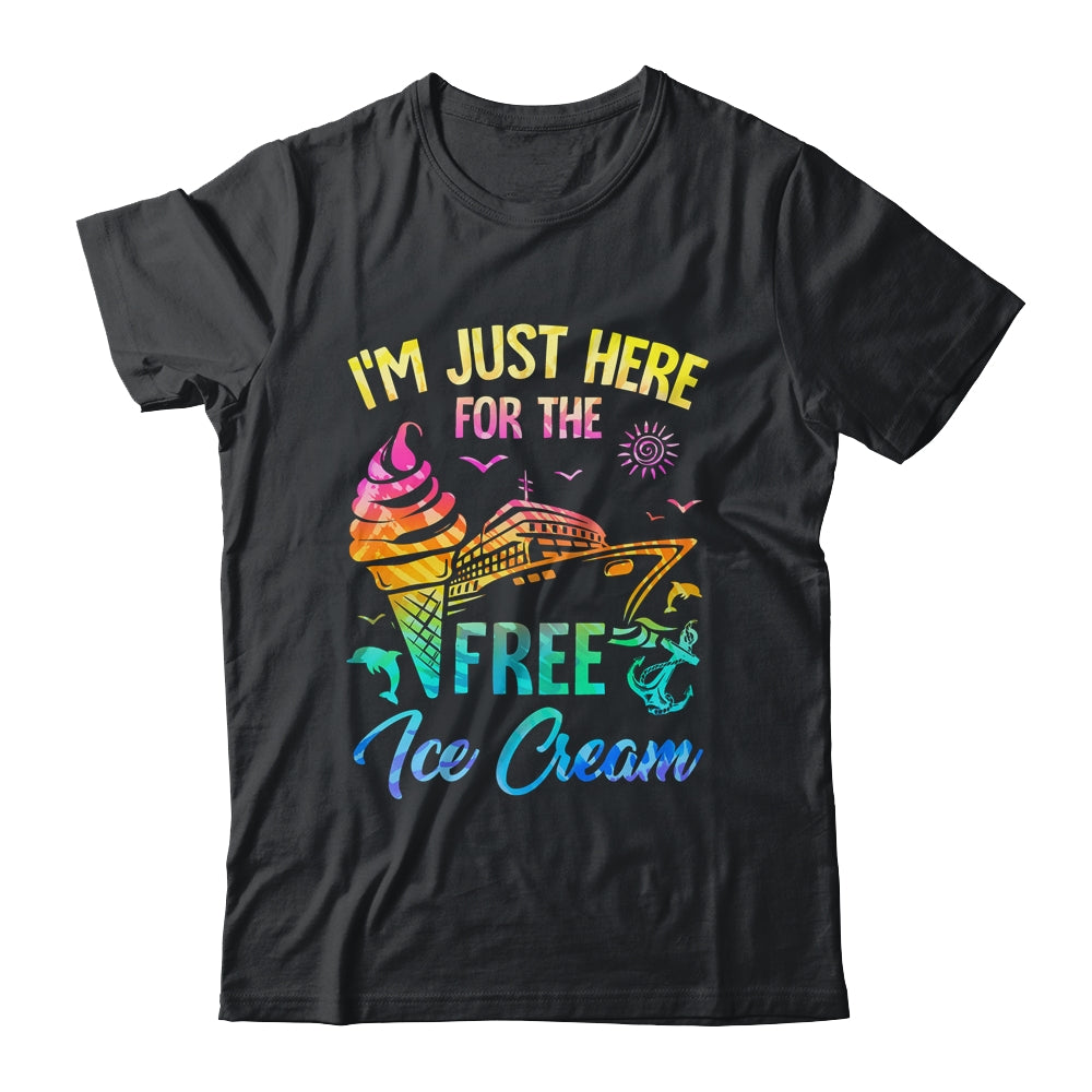 I'm Just Here For The Free Ice Cream Family Cruise Trip 2024 Shirt & Tank Top | teecentury