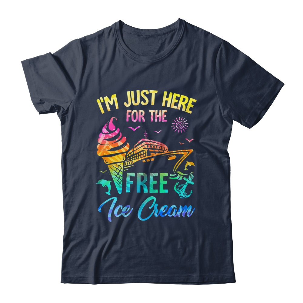 I'm Just Here For The Free Ice Cream Family Cruise Trip 2024 Shirt & Tank Top | teecentury