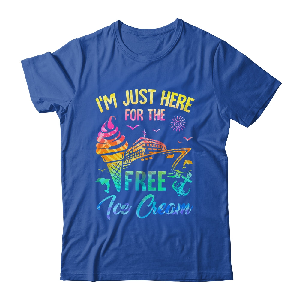 I'm Just Here For The Free Ice Cream Family Cruise Trip 2024 Shirt & Tank Top | teecentury