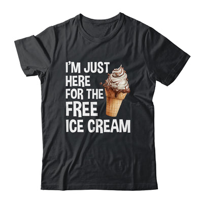 I'm Just Here For The Free Ice Cream Funny Cruise 2024 Shirt & Tank Top | teecentury