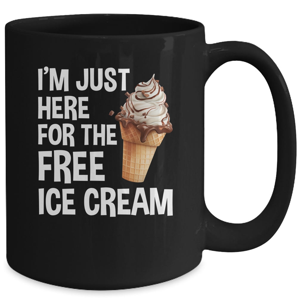 I'm Just Here For The Free Ice Cream Funny Cruise 2024 Mug | teecentury