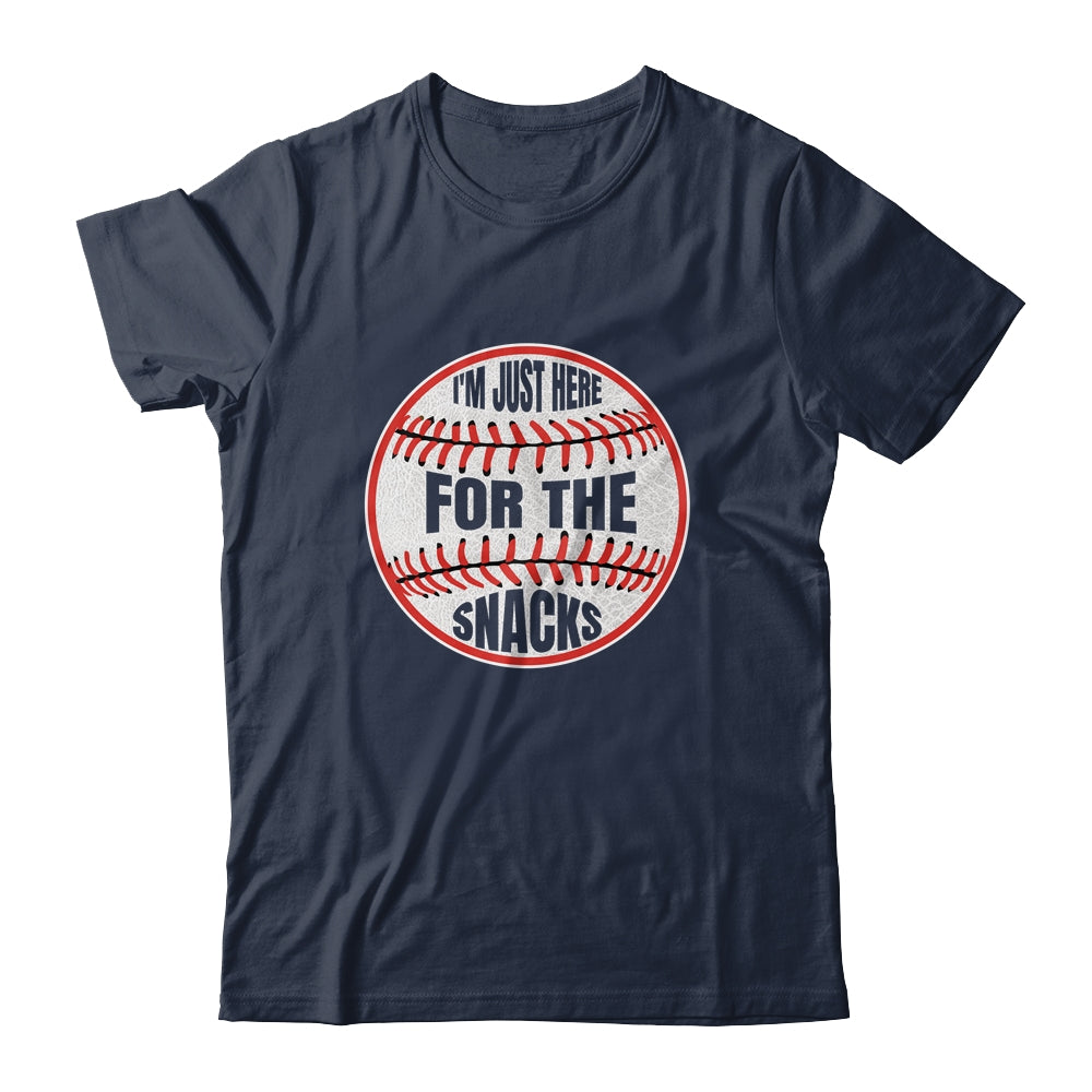 I'm Just Here For The Snacks Funny Baseball Season Softball Shirt & Tank Top | teecentury