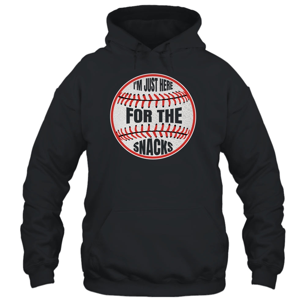 I'm Just Here For The Snacks Funny Baseball Season Softball Shirt & Tank Top | teecentury