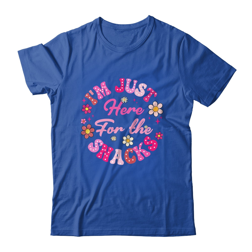 I'm Just Here For The Snacks Funny Saying Girls Kids Shirt & Tank Top | teecentury