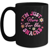 I'm Just Here For The Snacks Funny Saying Girls Kids Mug | teecentury