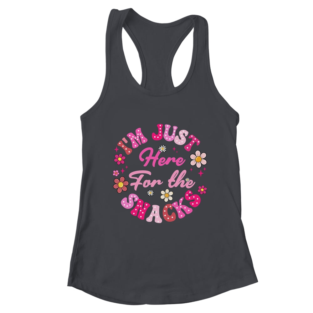 I'm Just Here For The Snacks Funny Saying Girls Kids Shirt & Tank Top | teecentury