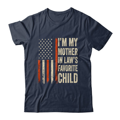 I'm My Mother In Law's Favorite Child Vintage Flag Christmas Shirt & Hoodie | teecentury