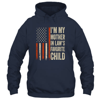 I'm My Mother In Law's Favorite Child Vintage Flag Christmas Shirt & Hoodie | teecentury